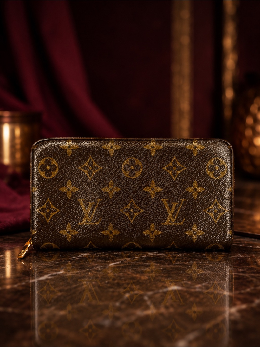 Louis Vuitton Monogram Zip Wallet | LV Zippy Wallet | Vintage| w/box and COA - Picture 1 of 11